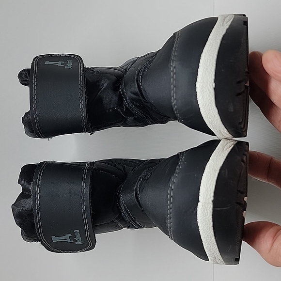 Apakowa Black Cold Weather Water Resistant Toddler Boots 27 (10) - Picture 8 of 12